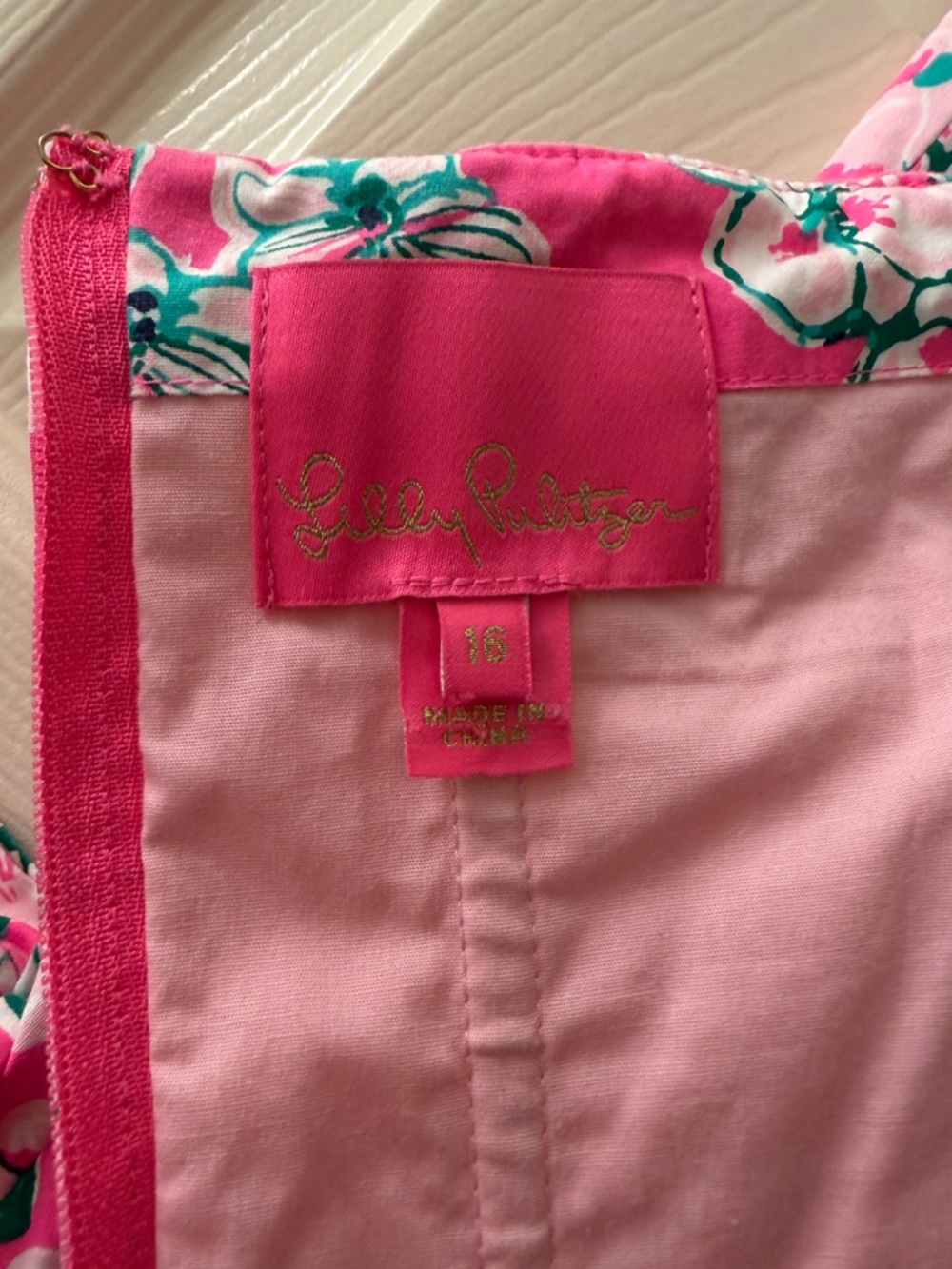 NWOT Lilly Pulitzer Stela Strapless Stretch Bow Dress Roxie Pink Size 16 XL - Picture 8 of 12